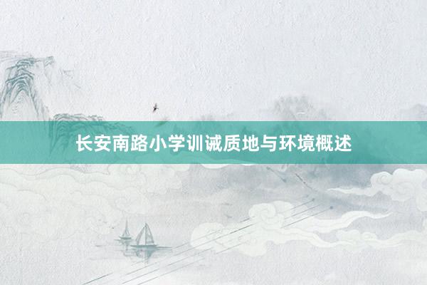 长安南路小学训诫质地与环境概述